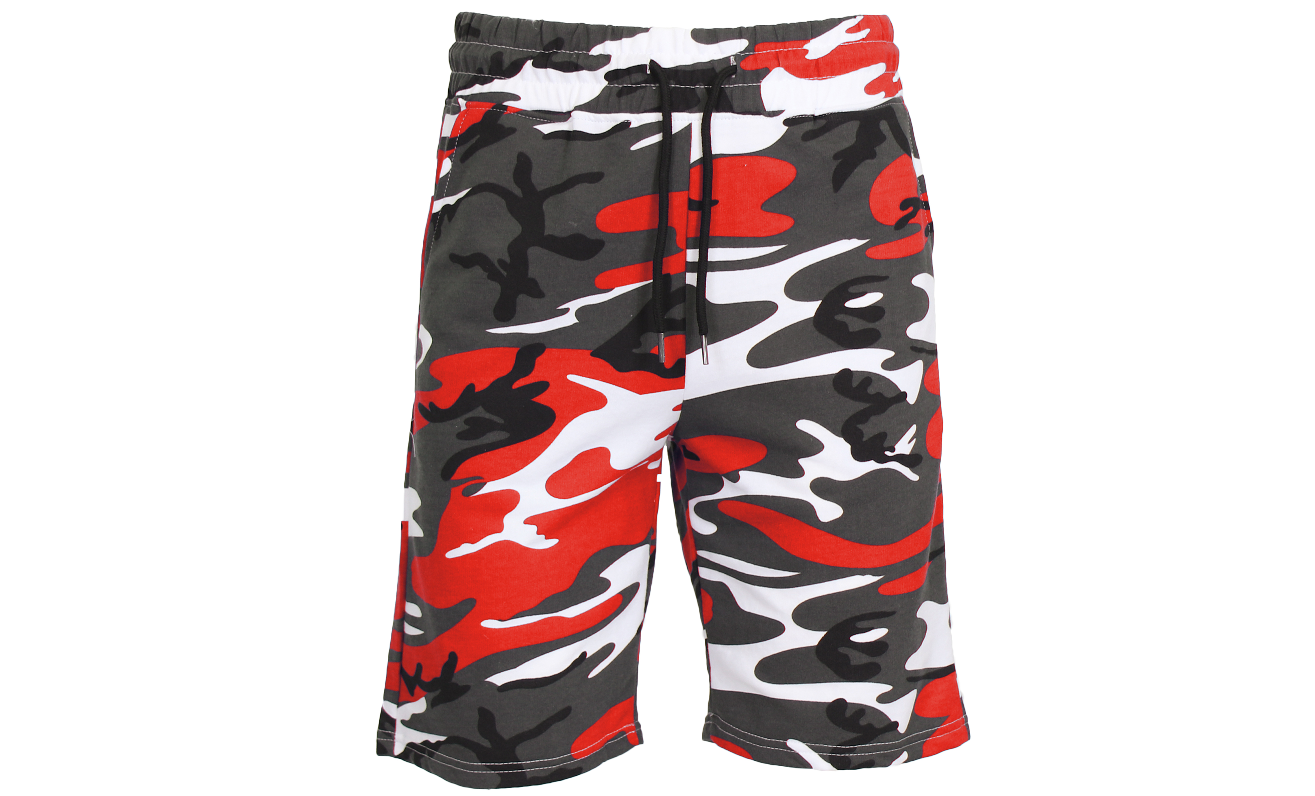 1 & 3Pk Mens French Terry Camo Shorts - Gallery 21