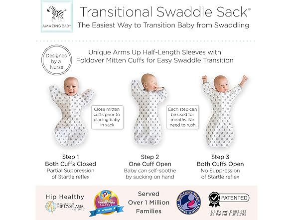 Amazing Baby Transitional Swaddle Sack