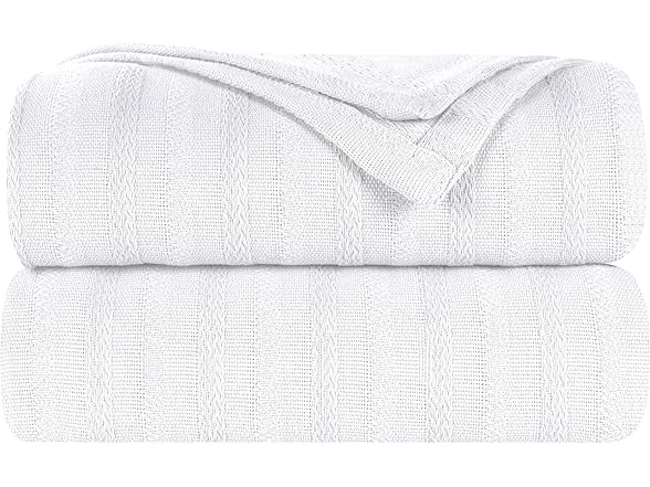 Superior Clara Cotton Blanket White