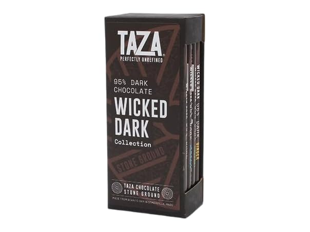 $15.99, Was $27, 40% Off! Taza Wicked Dark 95% Bar Variety 4ct 2.5 dealfomo