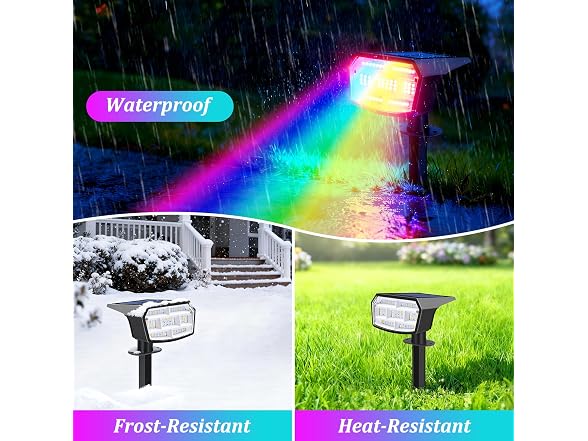 BesLowe Official 6-Pack Solar Spot Light