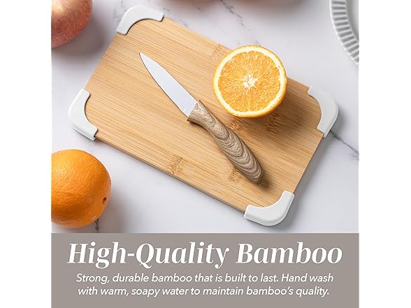 COOK WITH COLOR Non-Slip Cutting Board Set 