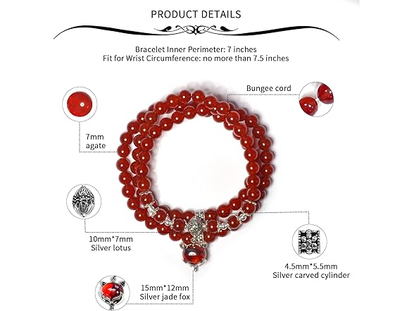 Ruishupin Natural agate stone bracelet