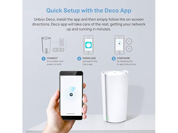 TP-Link Deco XE200 Mesh WiFi AXE11000 Tri-Band WiFi 6E Mesh Network System