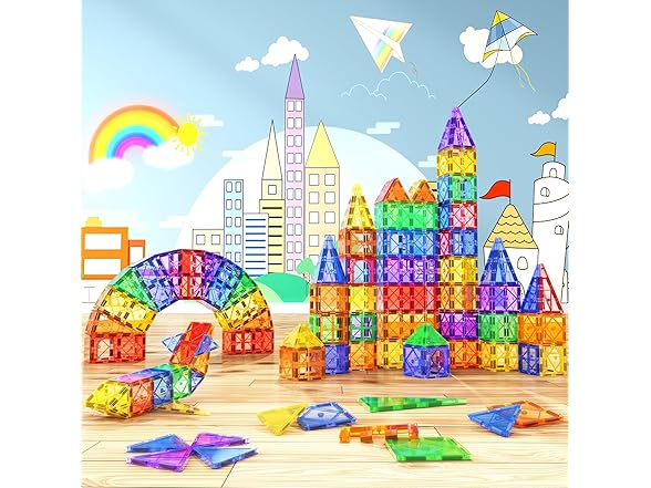 Soyee 102PCS Magnetic Tiles