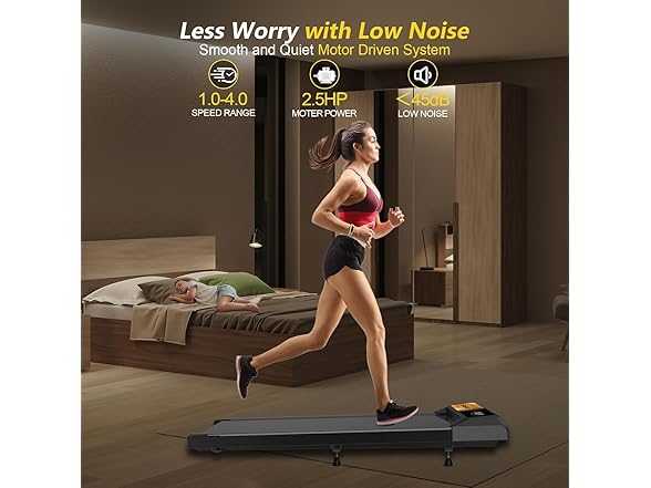 Compact Walking Treadmill Under Desk 2.5HP