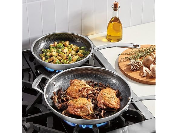 Cuisinart FusionPlus Stainless Steel Cookware Set, 2-Piece Skillet 