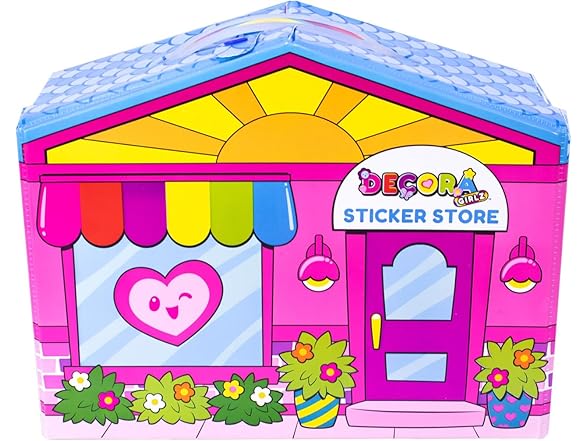 Decora Girlz Sticker Store Playset