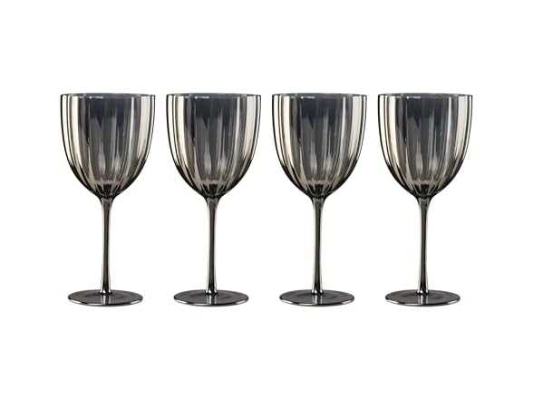 Lenox Curva Luxe All-Purpose Wine Glasses, 18oz, Set of 4