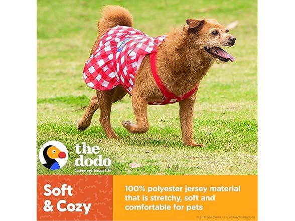 The Dodo Red Plaid Dress for Dogs