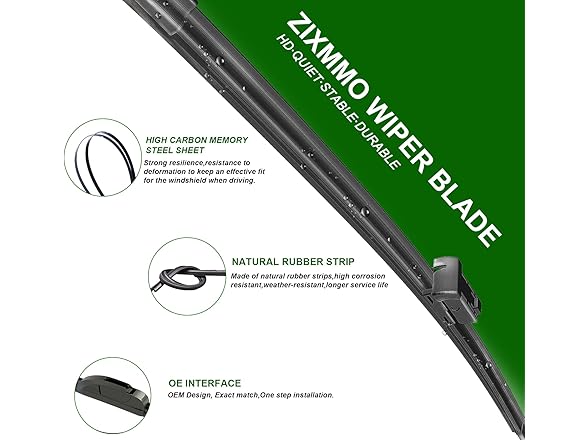 ZIXMMO windshield wiper blades