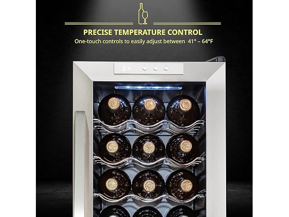 Schmecke 18 Bottle Compressor Wine Cooler Refrigerator w/Lock
