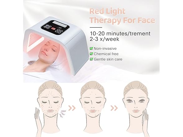 7 in 1 Colors LED Facial Mask