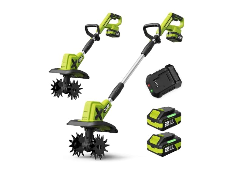 Grelawner 20V Cordless Tiller Cultivator