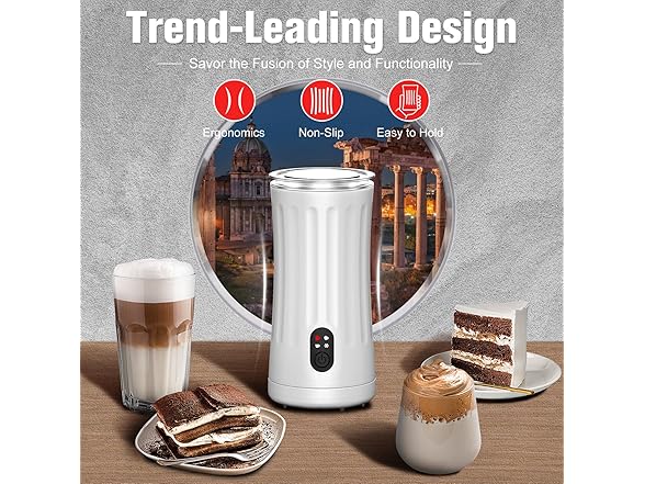 White 4-in-1 Milk Frother