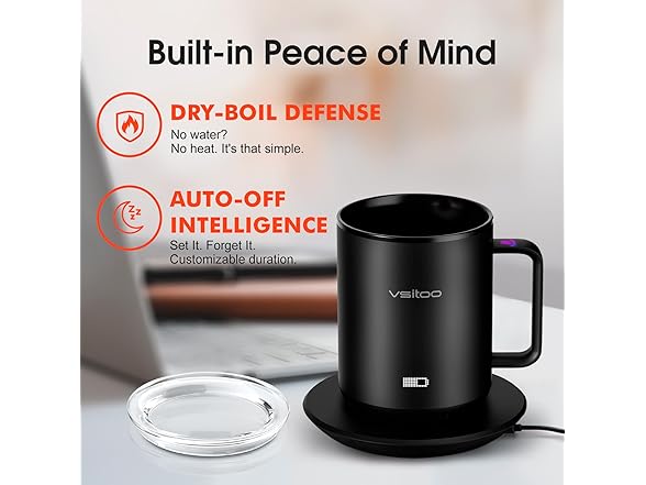 12oz Self Heating Coffee Mug