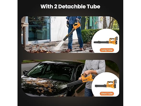 Cordless Leaf Blower 2x4.0Ah Battery