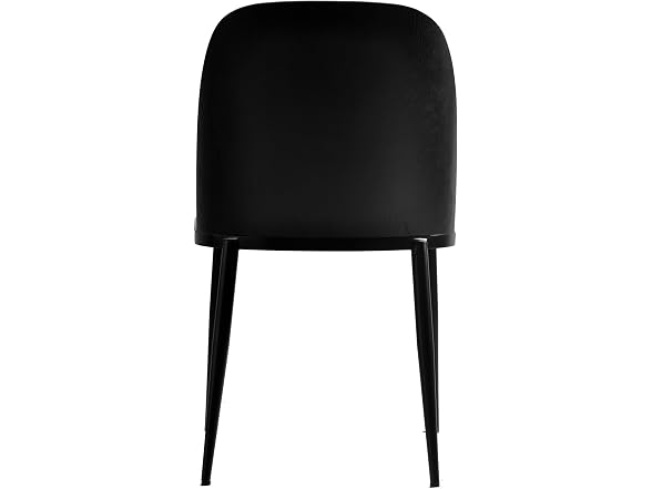 LeisureMod TCBL18W Tule Dining Chair Black/White