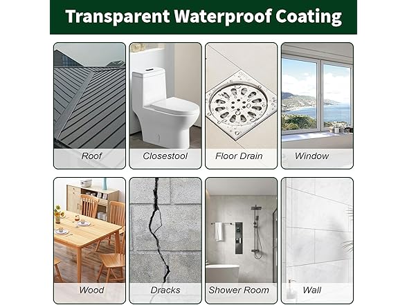 Transparent Waterproof Coating 10.58oz