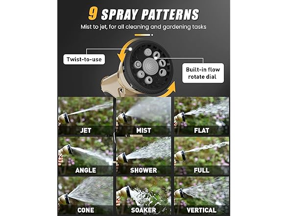RAINPOINT Garden Hose Nozzle