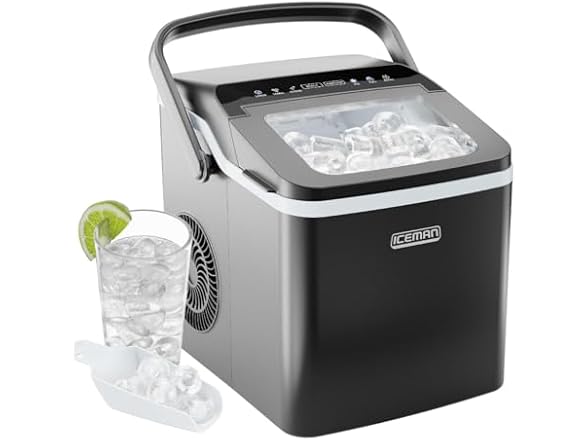 ICEMAN Dual-Size Ice Maker Countertop - Portable