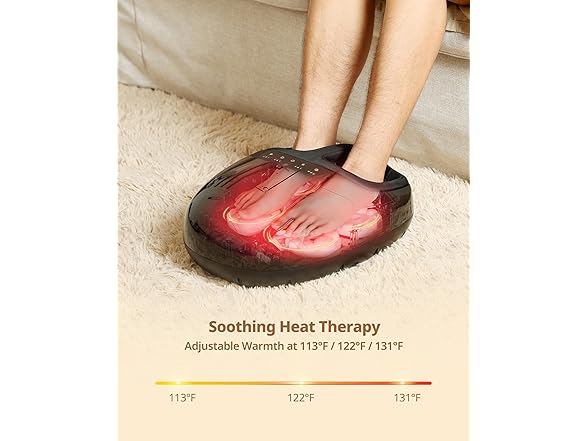 Shiatsu Foot Massager with 3 Levels Heat