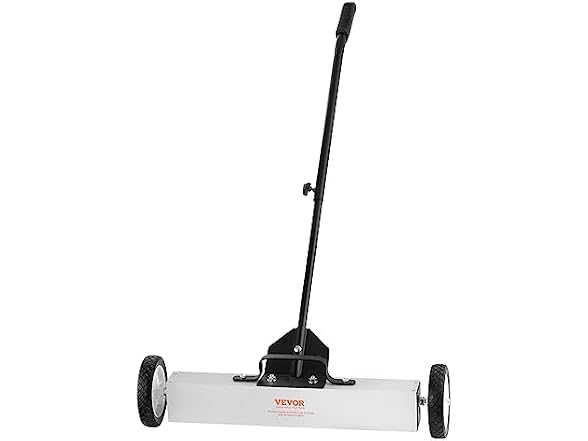 50Lbs Rolling Magnetic Sweeper with Wheels
