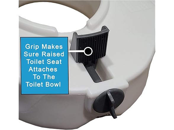 ProBasics Raised Toilet Seat For Seniors with Safety Lock