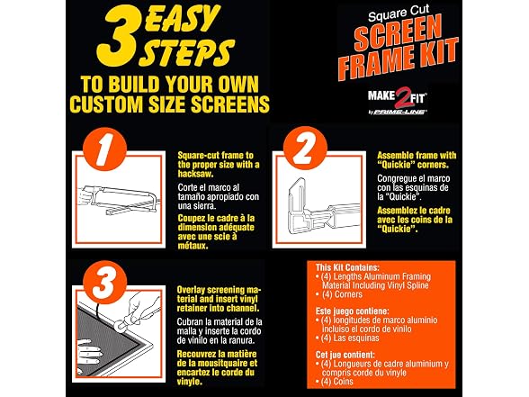 Prime-Line PL 7814 Aluminum Screen Frame