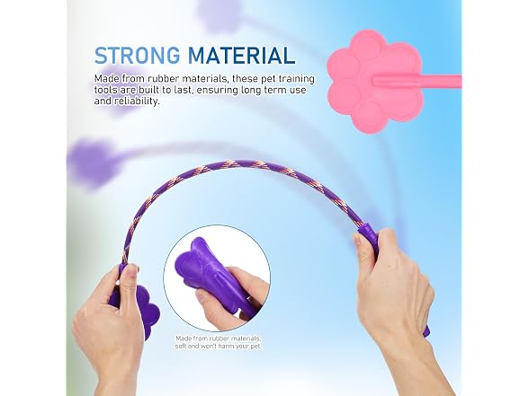 Toddmomy Pet Training Stick, 2Pcs Rubber Cat