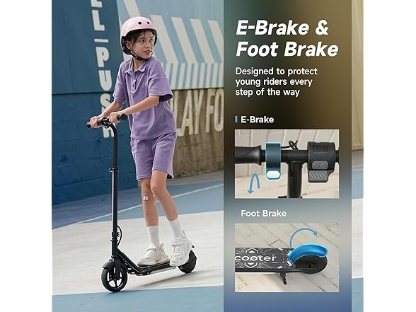 escoone Electric Scooter | 150W Motor | 3/6/10 MPH - Gallery 7