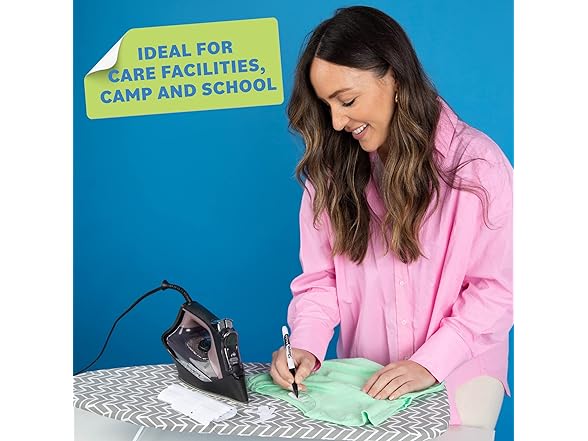 Label Land 200 pcs Writable Iron-on Tags