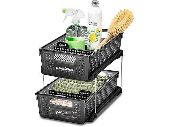 madesmart Antimicrobial 2-Tier Organizer 4 PK
