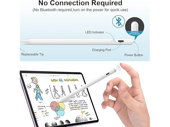aMZCaSE Stylus Pen for iPad 11th&10th Generation