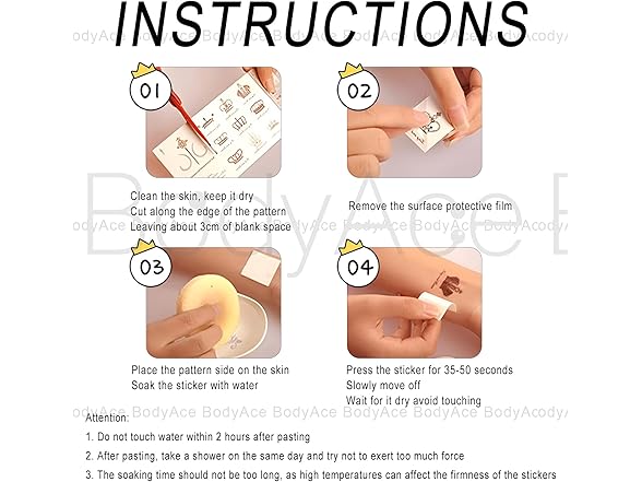 Halloween Fake Piercings & Tattoos