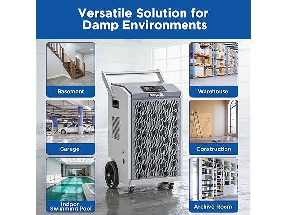 Moiswell 200 Pints Commercial Dehumidifier