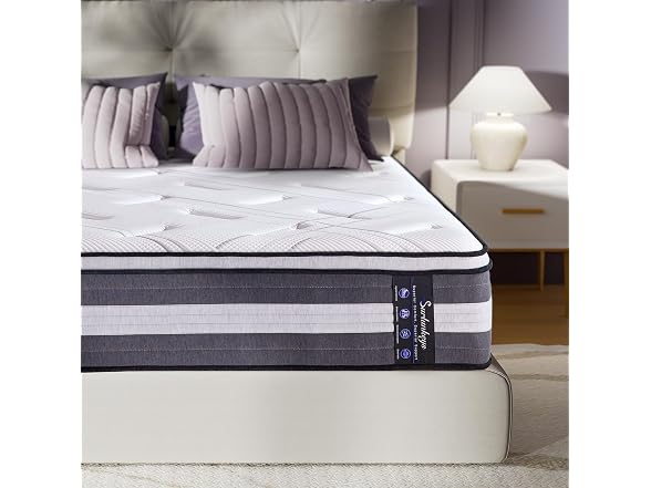 SURLUNKEYS 14 Inch Hybrid King Mattress