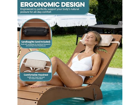 in Pool Lounge Chairs Set of 2