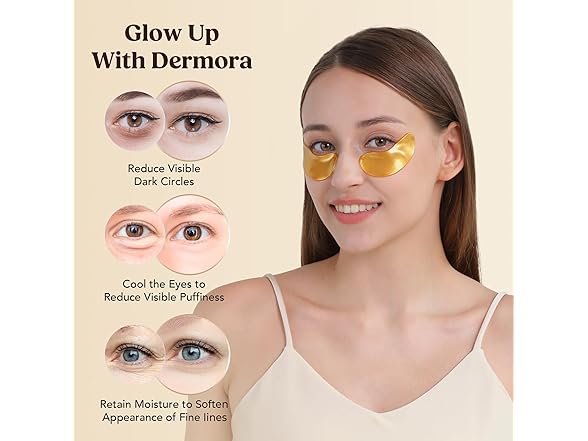 DERMORA Golden Glow Under Eye Patches