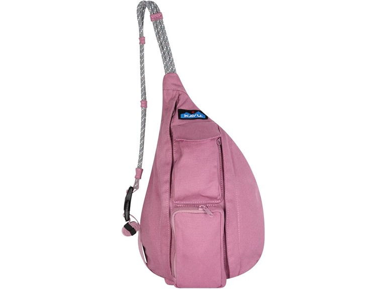 KAVU Mini Rope Bag Cotton Crossbody Sling - Cactus Flower