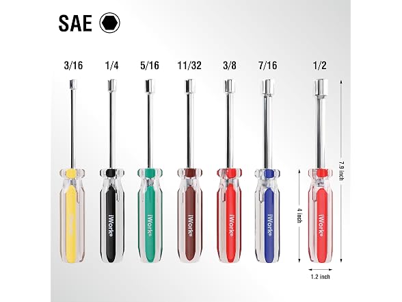 Olympia Tools SAE Nut Driver Set