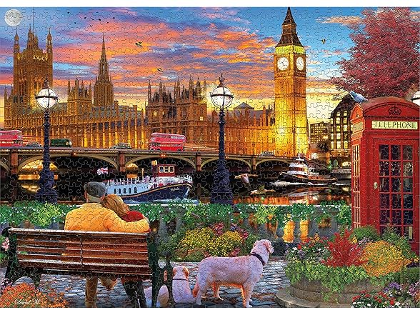 The Thames in London - 1000 Piece Jigsaw Puzzle