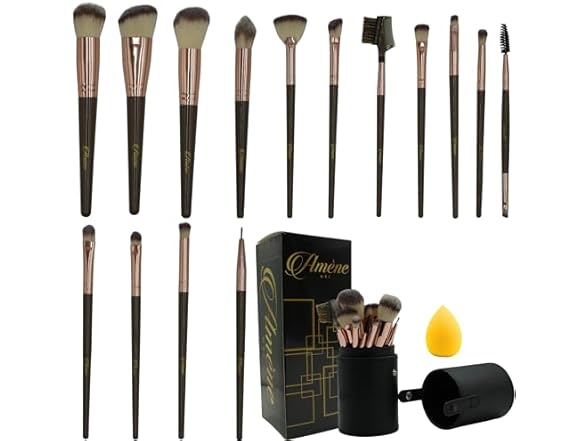 Amene NYC Makeup Brush Set Professional