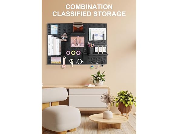 Pegboard Wall Organizer Kit