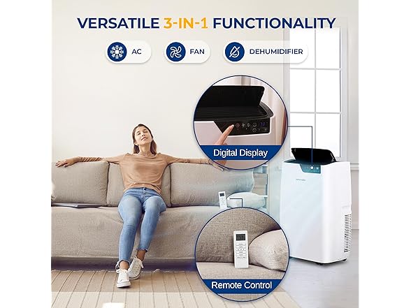 SereneLife 12000 BTU Portable Air Conditioner