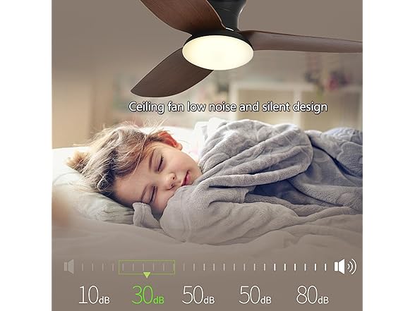 ANKBOY Bedroom Ceiling Fans with Lights