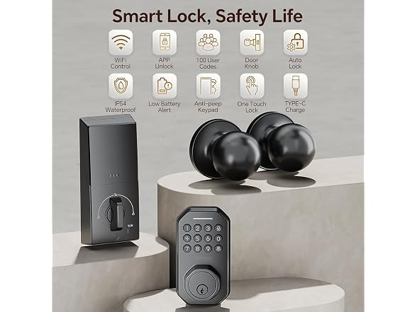 Ulecoce Keyless Entry Door Lock - Gallery 2