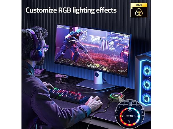 FHG DAC, External USB Sound Card Gaming