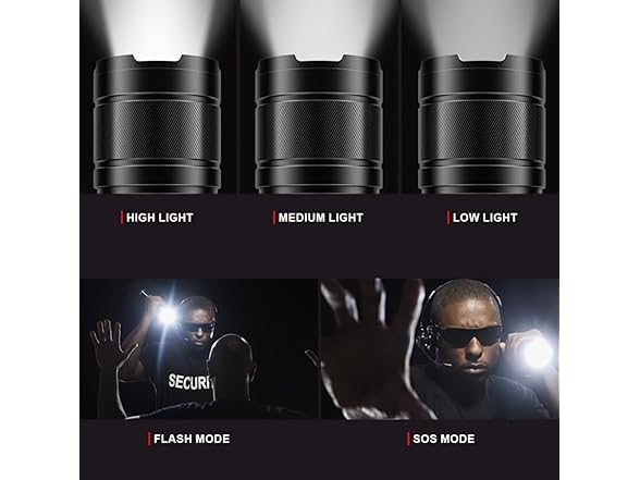 Rechargeable LED High Lumen Flashlight