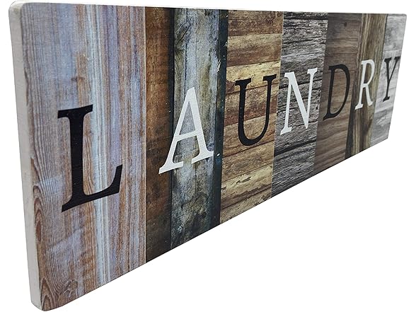 Rustic Farmhouse Laundry Room Wall Sign